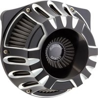 600-227 - Arlen Ness Inverted Series Deep Cut Air Cleaner Kit For Harley Davidson FLHX 1923 2024-2026 - Black/Silver