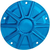 Image of 700-019 - Arlen Ness 10-Gauge Derby Cover For Harley Davidson FLD 1690 2012-2013 - Blue Anodized