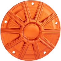 Image of 700-021 - Arlen Ness 10-Gauge Derby Cover For Harley Davidson FLD 1690 2012-2013 - Orange Anodized