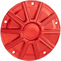 Image of 700-022 - Arlen Ness 10-Gauge Derby Cover For Harley Davidson FLD 1690 2012-2013 - Red Anodized