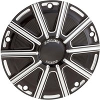 700-018 - Arlen Ness 10-Gauge Derby Cover For Harley Davidson FLD 1690 2012-2013 - Black Silver