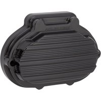 Image of 03-826 - Arlen Ness 10-Gauge Transmission Side Cover For Harley Davidson FLH 1868 2021 - Black Anodized