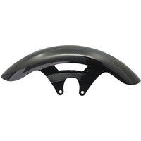 Image of 210-011 - Arlen Ness Carbon Fibre 19" Cafe Front Fender For Harley Davidson FLHR 1450 1999-2003 48 cm (19") Front - Black