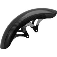 Image of 210-033 - Arlen Ness Carbon Fibre 19" Pro Sport Fender For Harley Davidson FLHR 1450 1999-2003 48cm (19") Front - Black