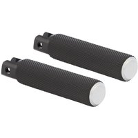 07-940 - Arlen Ness M-Eight Fusion Footpegss For Harley Davidson FLFBS 1868 2021-2024 - Black/Chrome