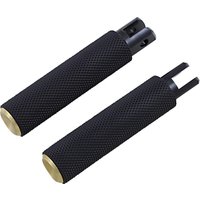 07-944 - Arlen Ness M-Eight Fusion Footpegss For Harley Davidson FLDE 1750 2019-2020 - Black/Brass