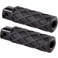 Image of 400-053 - Arlen Ness Diamond Passenger Foot Pegs For Harley Davidson FLDE 1750 2018-2020 - Black