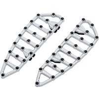 Image of 06-890 - Arlen Ness MX Billet Floorboards For Harley Davidson FLHR 1340 1994-1998 - Chrome