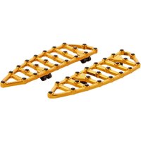 Image of 410-010 - Arlen Ness MX Billet Floorboards For Harley Davidson FLDE 1750 2018-2020 - Gold