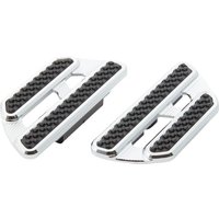 Image of 410-027 - Arlen Ness Method Passenger Floorboards For Harley Davidson FLD 1690 2012-2013 - Black/Chrome