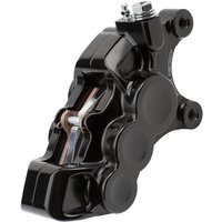 Image of 02-221 - Arlen Ness Ness Tech Four Piston Caliper For Harley Davidson FLH 1868 2021 Front Left - Black