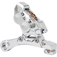 Image of 02-324 - Arlen Ness Ness Tech Four Piston Caliper For Harley Davidson FLD 1690 2012-2013 Rear - Chrome