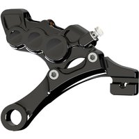 Image of 02-323 - Arlen Ness Ness Tech 6 Piston Differential Bore Caliper For Harley Davidson FLD 1690 2012-2013 Rear - Black