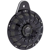 Image of 70-260 - Arlen Ness Billet Horn For Harley Davidson FLD 1690 2012-2013 - Black/Chrome