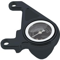 Image of 15-675 - Arlen Ness Oil Pressure Gauge Kit For Harley Davidson FLD 1690 2012-2013 - Black