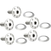 Image of 300-906 - Arlen Ness Holeshot Floating Brake Disc Bolt Kit For Indian 101Scout 1250 2024 Front - Silver