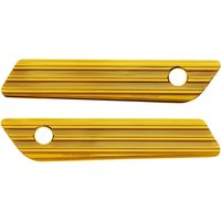 Image of 03-606 - Arlen Ness Saddlebag Latch Covers For Harley Davidson FLH 1868 2021 - Gold