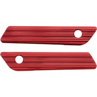 Image of 03-616 - Arlen Ness Saddlebag Latch Covers For Harley Davidson FLH 1868 2021 - Red