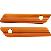 Image of 03-610 - Arlen Ness Saddlebag Latch Covers For Harley Davidson FLH 1868 2021 - Orange