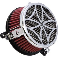606-0102-02-SB - 606-0102-02-SB - Cobra Air Cleaner Kit - Harley Davidson FXSTSSE2 1800 2008 - Chrome