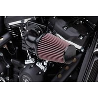 Image of 606-0104-06B-SB - 606-0104-06B-SB - Cobra Cone Air Intake - Harley Davidson FXSTSSE2 1800 2008 - Black