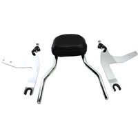 Image of 602-2002 - Cobra Detachable Backrest Kit For Harley Davidson FXSTB 1584 2007-2009 - Chrome