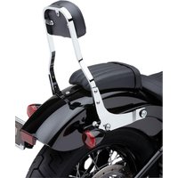 Image of 602-2045 - Cobra Detachable Backrest Kit For Harley Davidson XL 883 R 2004-2015 - Chrome 356mm