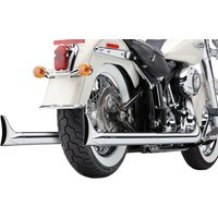 Image of 6989 - Cobra Bad Hombre Dual Exhaust System For Harley Davidson FXS 1690 2013 - Chrome