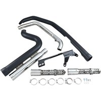 Image of 6704B - 6704B - Cobra Speedster 909 Exhaust System - Harley Davidson XL 883 N 2009-2013 - Black
