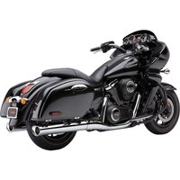 Image of 4228 - 4228 - Cobra Tri-flo Silencers - Kawasaki VN 1700 2009-2016 - Chrome