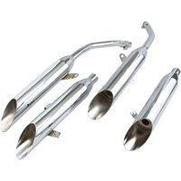 1164SC - 1164SC - Cobra Slashcut Silencers - Honda VF 750 C2 Magna Deluxe 1997-2003 - Chrome
