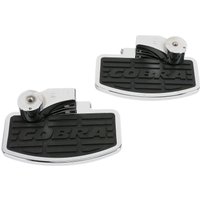 Image of 06-3640 - 06-3640 - Cobra Classic Floorboard Kit - Honda GL 1500 C Valkyrie 1997-2002 - Black/Chrome