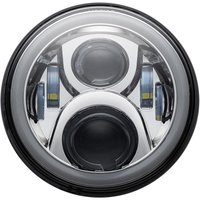 CD-7-13-C - Custom Dynamics 7" LED Halo Headlamp with Mounting Ring For Harley Davidson FLD 1690 2012-2013 Chrome