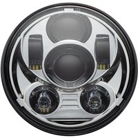 CD-575-C - Custom Dynamics 5-3/4" LED Headlamp For Harley Davidson FLST 1340 1987-1990 Chrome Clear