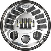Image of PB-7A-IND-C - Custom Dynamics 7" Adaptive Headlamp for Indian For Indian Challenger 108 2020-2024 Chrome Clear
