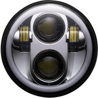 Image of PG-575-C - Custom Dynamics ProGlow LED Headlamp with Colour Changing Halo For Harley Davidson FLSTSB 1584 2008-2011 Front Chrome Chrome Clear