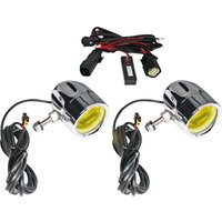 Image of PB-FOG-BCM-YC - Custom Dynamics ProBeam LED Halo Fog Lights For Harley Davidson FLH 1868 2021 Chrome Yellow