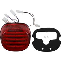 Image of PB-TL-INT-NW-R - Custom Dynamics ProBeam Integrated Low Profile LED Taillights with Auxiliary Turn Signals For Harley Davidson FLD 1690 2012-2013 Rear Red