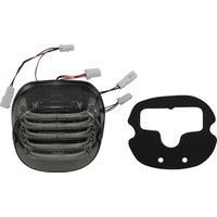 Image of PB-TL-INT-NW-S - Custom Dynamics ProBeam Integrated Low Profile LED Taillights with Auxiliary Turn Signals For Harley Davidson FLD 1690 2012-2013 Rear Smoke
