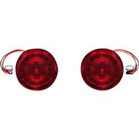 Image of PB-RR-JAE - Custom Dynamics ProBeam Red LED Turn Signals with Red Lenses For Harley Davidson FLSB 1750 2018-2024 Red