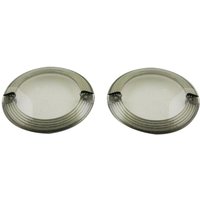 Image of PB-F-LENS-SMOKE - Custom Dynamics ProBeam Flat Signal Lenses For Harley Davidson FLHR 1340 1994-1998 Smoke