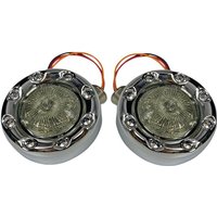 Image of PB-BR-AW-57-CS - Custom Dynamics ProBeam Bullet Ringz 1157 Front Turn Signals For Harley Davidson FLD 1690 2012-2013 Front Chrome Smoke