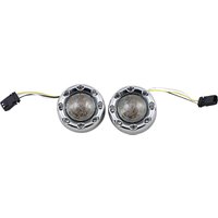 Image of PB-BR-AW-JAE-CS - Custom Dynamics ProBeam Bullet Ringz 1157 Front Turn Signals For Harley Davidson FLHTCUTGSE 1923 2020-2022 Front Chrome Smoke