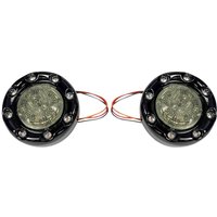 PB-BR-RR-57-BS - Custom Dynamics ProBeam Bullet Ringz 1157 Rear Turn Signals For Harley Davidson FLD 1690 2012-2013 Rear Black/Gloss Smoke