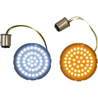 Image of GEN-4-AW-1157 - Custom Dynamics Genesis 4 Amber/White LED Turn Signal Inserts For Harley Davidson FLD 1690 2012-2013