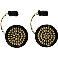 Image of GEN-4-AW-JAE - Custom Dynamics Genesis 4 Solid Amber/White (Halo Free) LED Turn Signal Inserts for CVO For Harley Davidson FLHTCUTGSE 1923 2020-2022