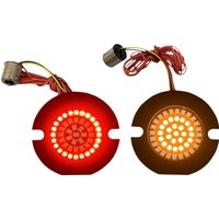 Image of GEN-4-AR2-1156T - Custom Dynamics Dynamic Clusters 2 LED Turn Signal Inserts For Harley Davidson FLHR 1340 1994-1998 Rear