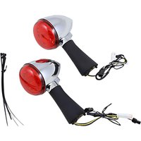 Image of PB-SCOUT-RR-CR - Custom Dynamics ProBeam Rear LED Turn Signal For Indian Scout 60 2016-2022 Rear Chrome Red