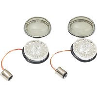 Image of PB-RR-57-S - Custom Dynamics ProBeam Rear Red Ring LED Turn Signal Insert For Harley Davidson FLFB 1750 2018-2020 Rear Chrome Smoke