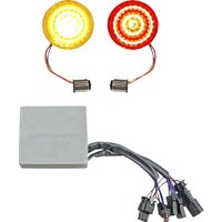 Image of CD-STS-RSGST - Custom Dynamics Smart LED Bullet Turn Signal Inserts For Harley Davidson FLFB 1750 2018-2019 Rear Smoke